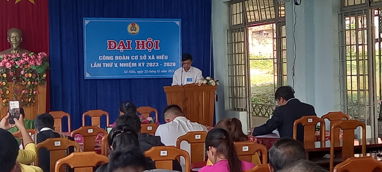 Đại hội công đoàn xã Hiếu