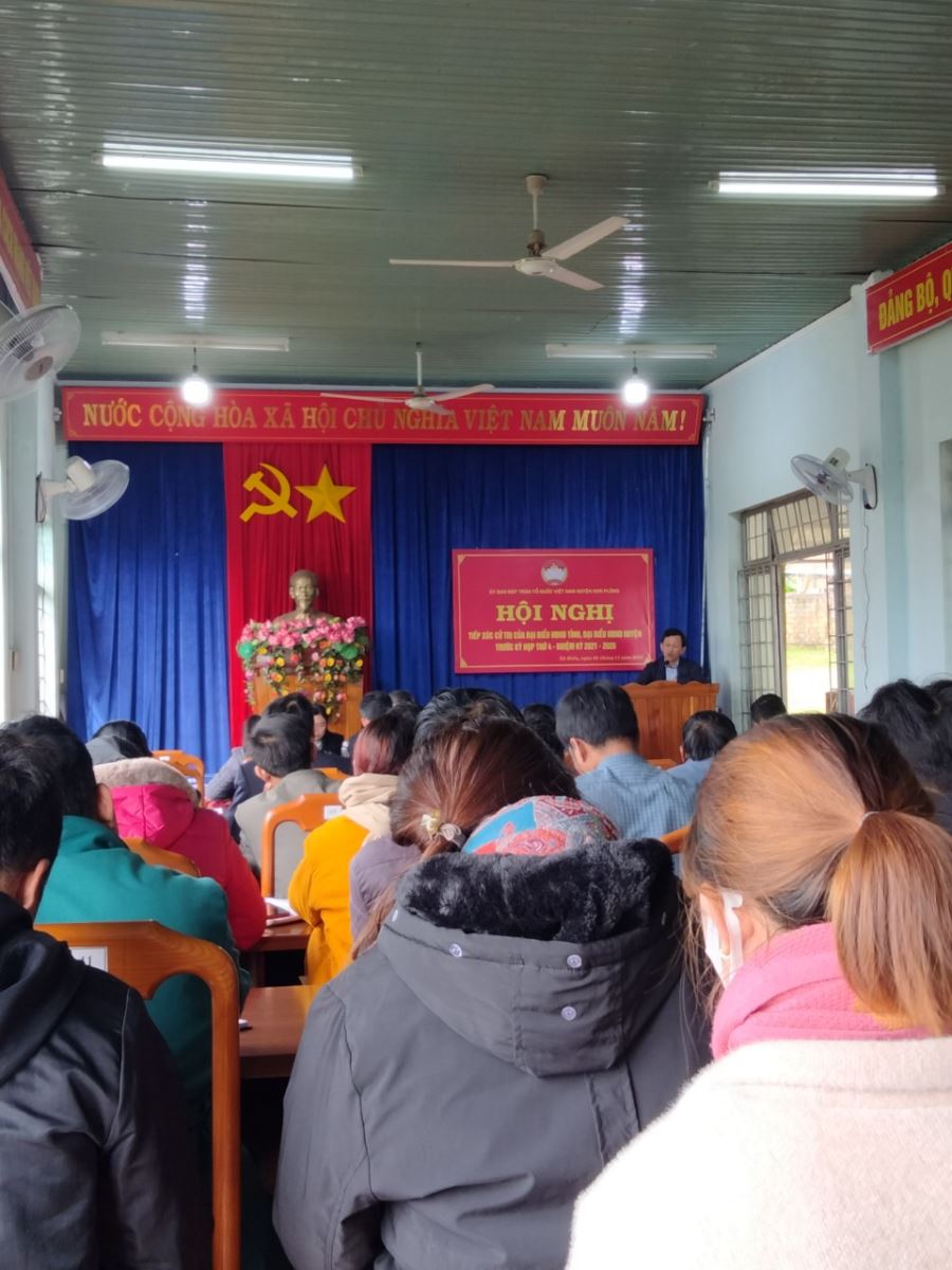 Tiếp xúc cử tri của Đại biểu HĐND Tỉnh, Đại biểu HĐND huyện trước kỳ họp thứ 4 - nhiệm kỳ 2021-2026 tại xã Hiếu